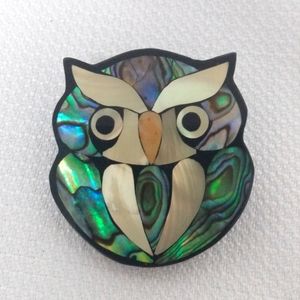 Lee Sands Owl Brooch